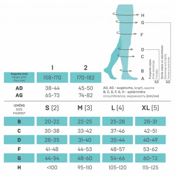 Гольфы компрессионные с хлопком унисекс для ежедневного использования и путешествий ELAST 0401 Cotton