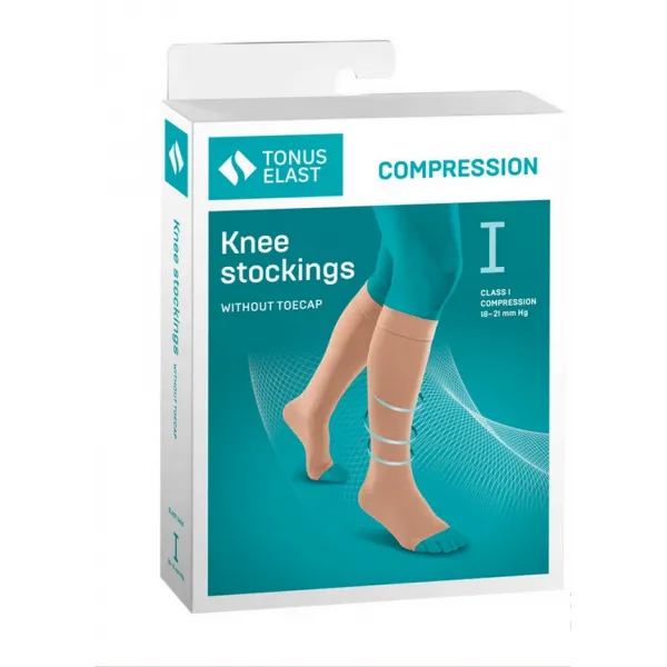 Гольфы медицинские компрессионные без мыска унисекс ELAST 0408