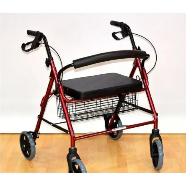 Прокат Ходунки-роляторы с ручным тормозом и корзиной