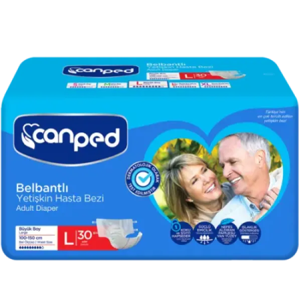 Canped AIO SECO Подгузники д/взрослых размер L (100-150 см.), 30шт Canped AIO SECO Подгузники д/взрослых размер L (100-150 см.), 30шт