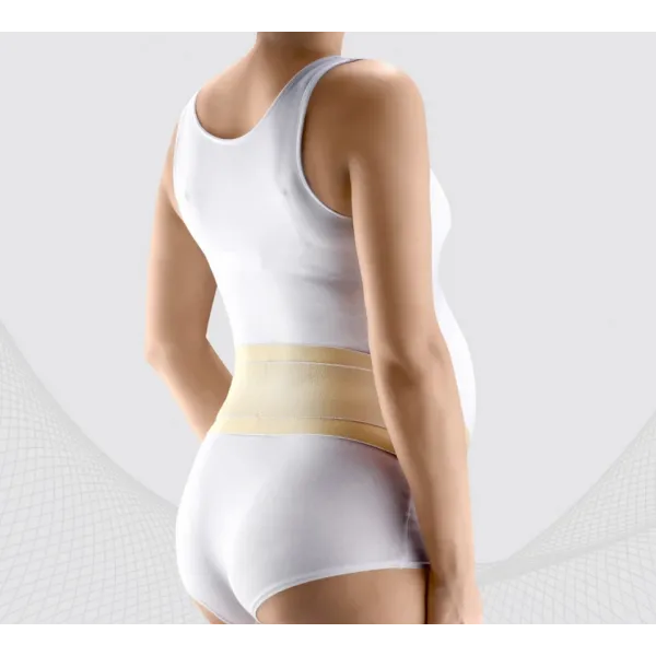 Бандаж медицинский эластичный поддерживающий для беременных  c мягкой внутренней стороной ELAST 9806 Gerda LUX