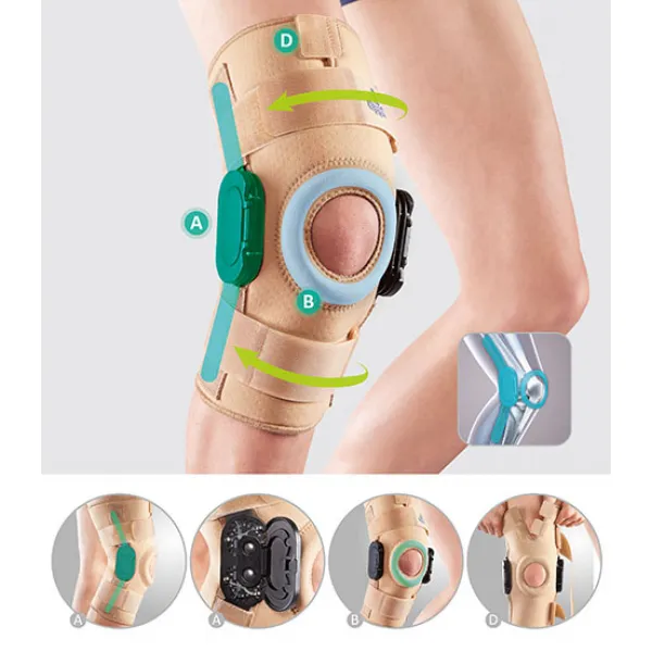 Ортопедический коленный ортез с боковыми шарнирами Oppo 1036