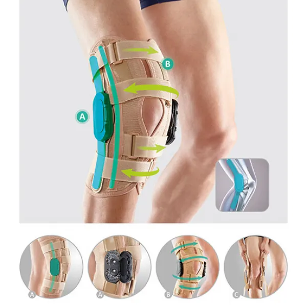 Ортез для коленного сустава с боковыми шинами OPPO 2137