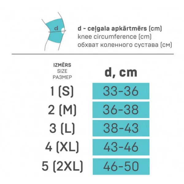 Бандаж медицинский на коленный сустав с открытой областью надколенника ELAST 9903