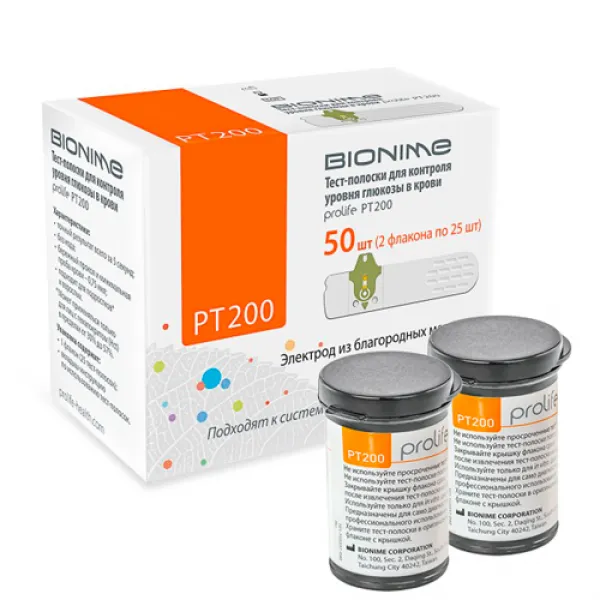 Тест-полоски Bionime Prolife PT200 (50 шт) Тест-полоски Bionime Prolife PT200 (50 шт)