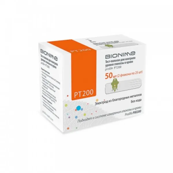 Тест-полоски Bionime Prolife PT200 (50 шт) Тест-полоски Bionime Prolife PT200 (50 шт)
