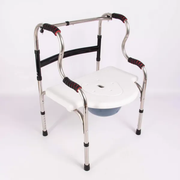 Стул-туалет 3в1 складной (многофункциональные ходунки+кресло-туалет) 7029