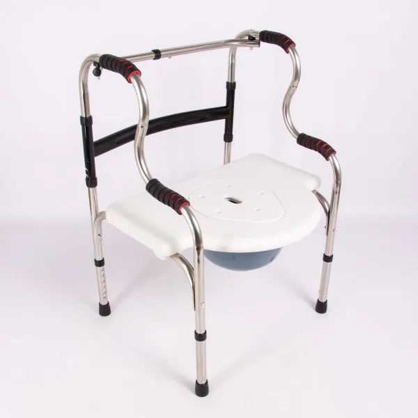 Стул-туалет 3в1 складной (многофункциональные ходунки+кресло-туалет) 7029