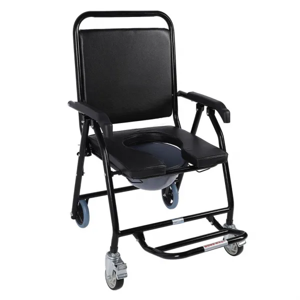 Стул-туалет с колесами, складной с ведром СТ100