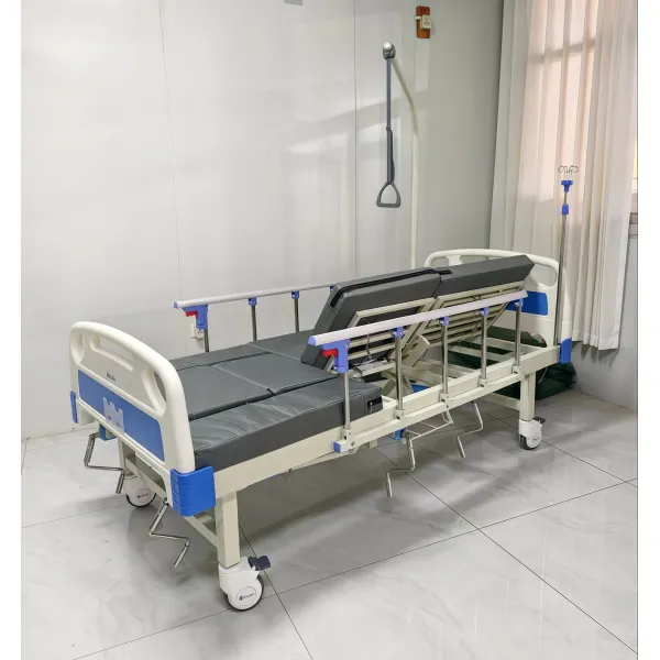 Кровать медицинская механическая с санитарным оснащением и кардиокреслом Heiler BH113