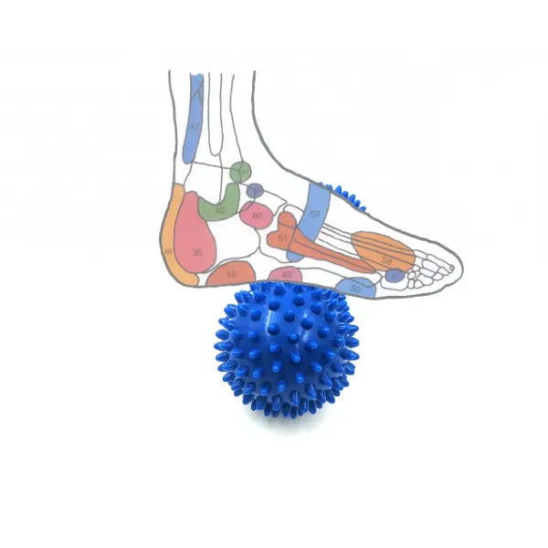 Мяч для массажа двойной "Арахис" с шипами