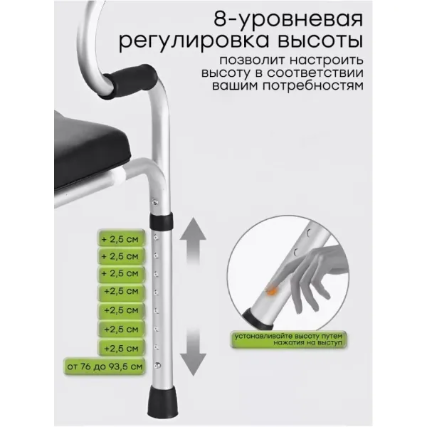 Кресло-туалет Heiler Transformer 2в1 ВА842