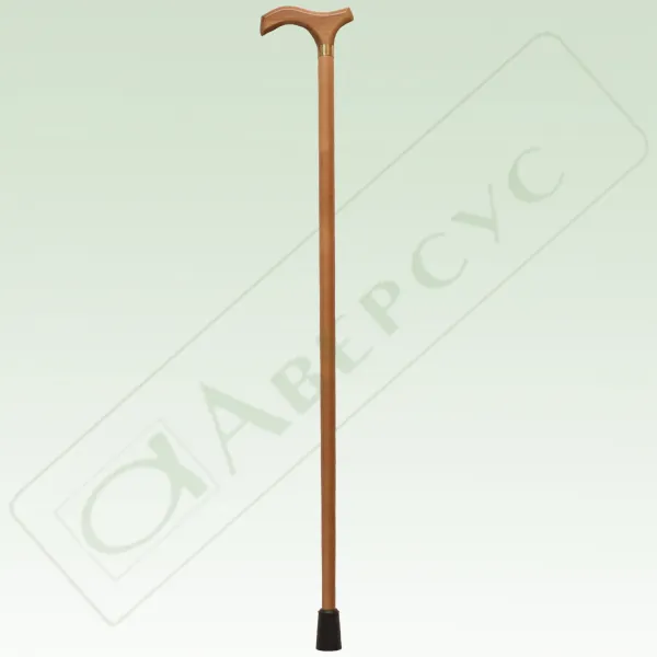 Арт.Конус/дер. Трость деревянная с деревянной ручкой «Конус»